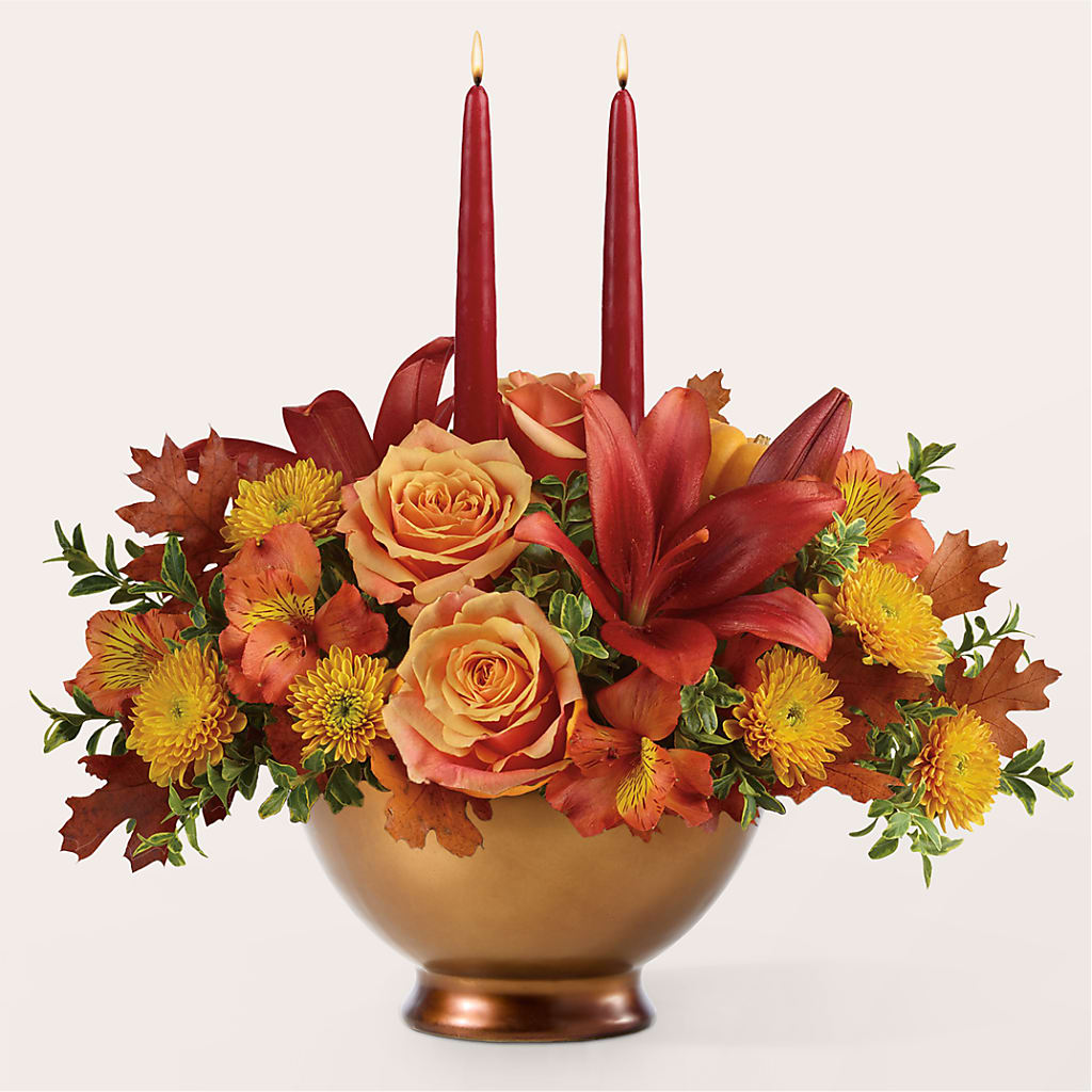 Harvest Table Centerpiece – Raw Flowers, Kitchener ON