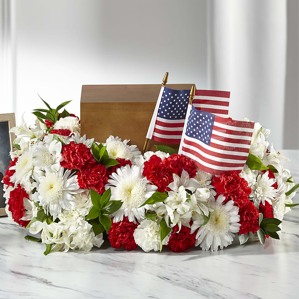 Spirit of Patriotism Cremation Adornment – Raw Flowers, Kitchener ON