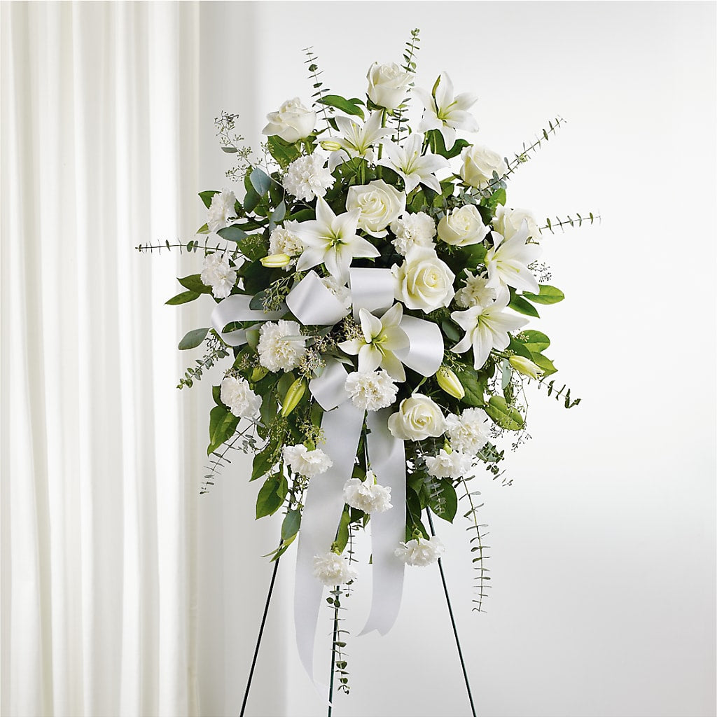 With Care Standing Spray – Raw Flowers, Kitchener ON