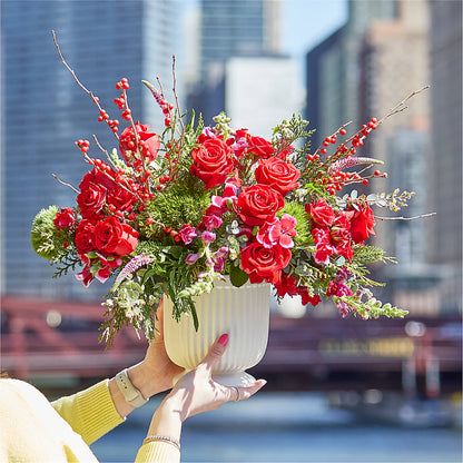 Big Red Bow Bouquet –  Raw Flowers, Kitchener ON