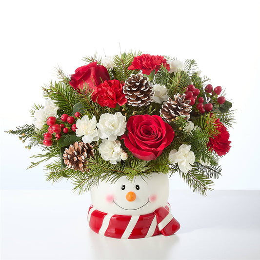 Jolly Snowman Bouquet –  Raw Flowers, Kitchener ON
