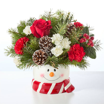 Jolly Snowman Bouquet –  Raw Flowers, Kitchener ON