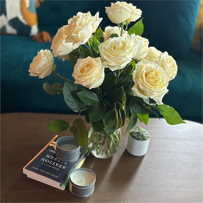 Long Stem Yellow Rose Bouquet –  Raw Flowers, Kitchener ON