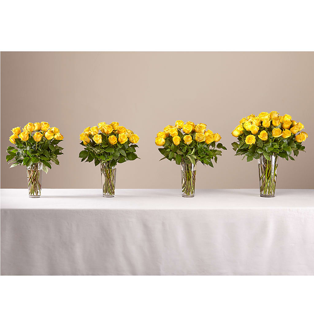 Long Stem Yellow Rose Bouquet –  Raw Flowers, Kitchener ON
