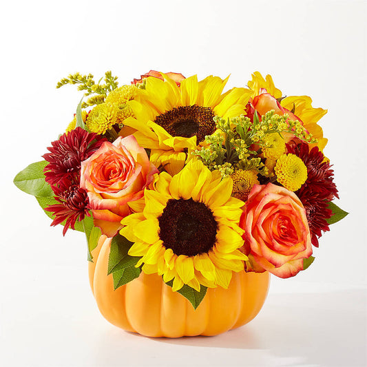 Golden Gourd Pumpkin Bouquet –  Raw Flowers, Kitchener ON