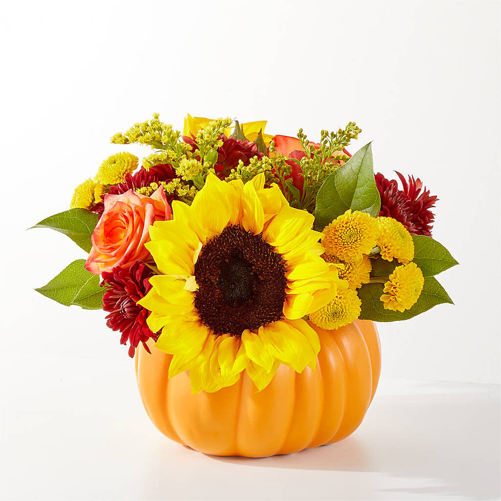 Golden Gourd Pumpkin Bouquet –  Raw Flowers, Kitchener ON