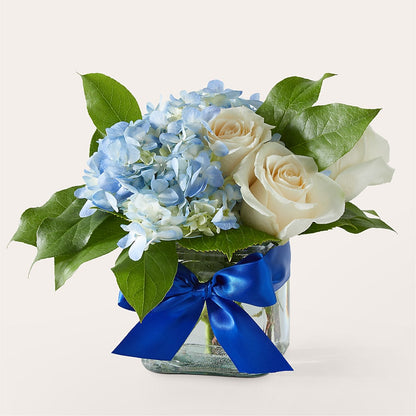 Sky Blue Delight Bouquet –  Raw Flowers, Kitchener ON