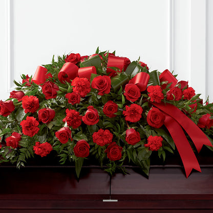 Arreglo para ataúd en homenaje a la vida