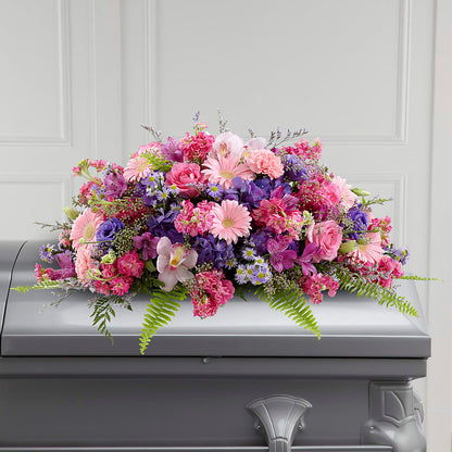 Glorious Garden Casket Spray –  Raw Flowers, Kitchener ON