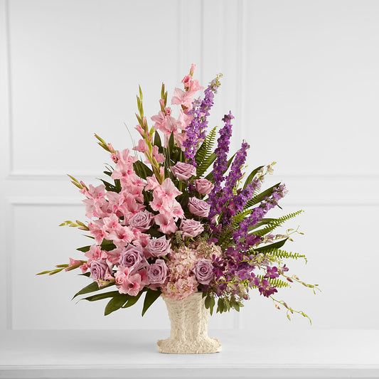 Arreglo floral de jardín fluido