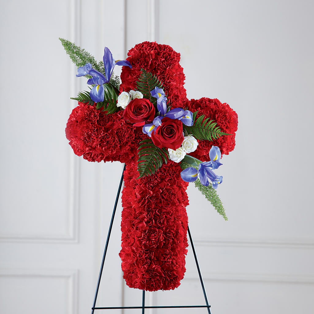Faithful Hero Floral Cross –  Raw Flowers, Kitchener ON