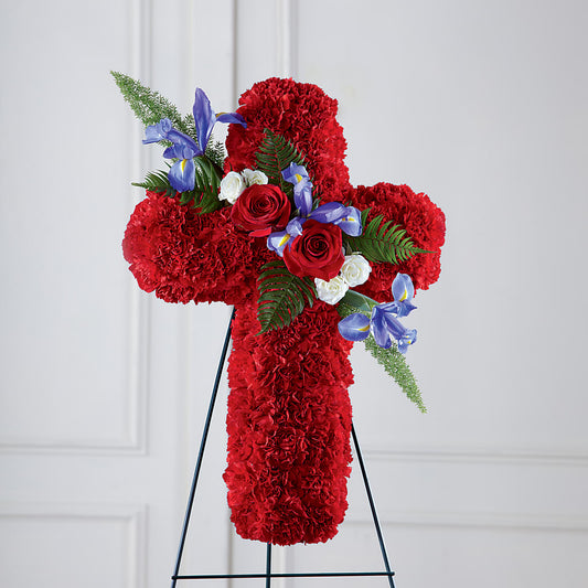 Faithful Hero Floral Cross –  Raw Flowers, Kitchener ON