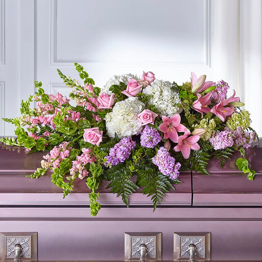 Life's Gratitude Casket Spray –  Raw Flowers, Kitchener ON
