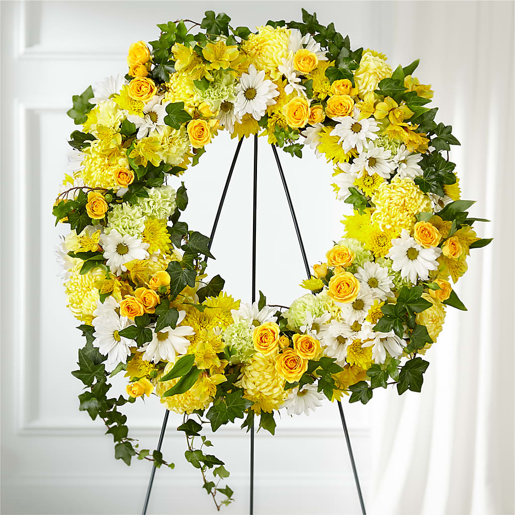 Golden Remembrance Wreath –  Raw Flowers, Kitchener ON