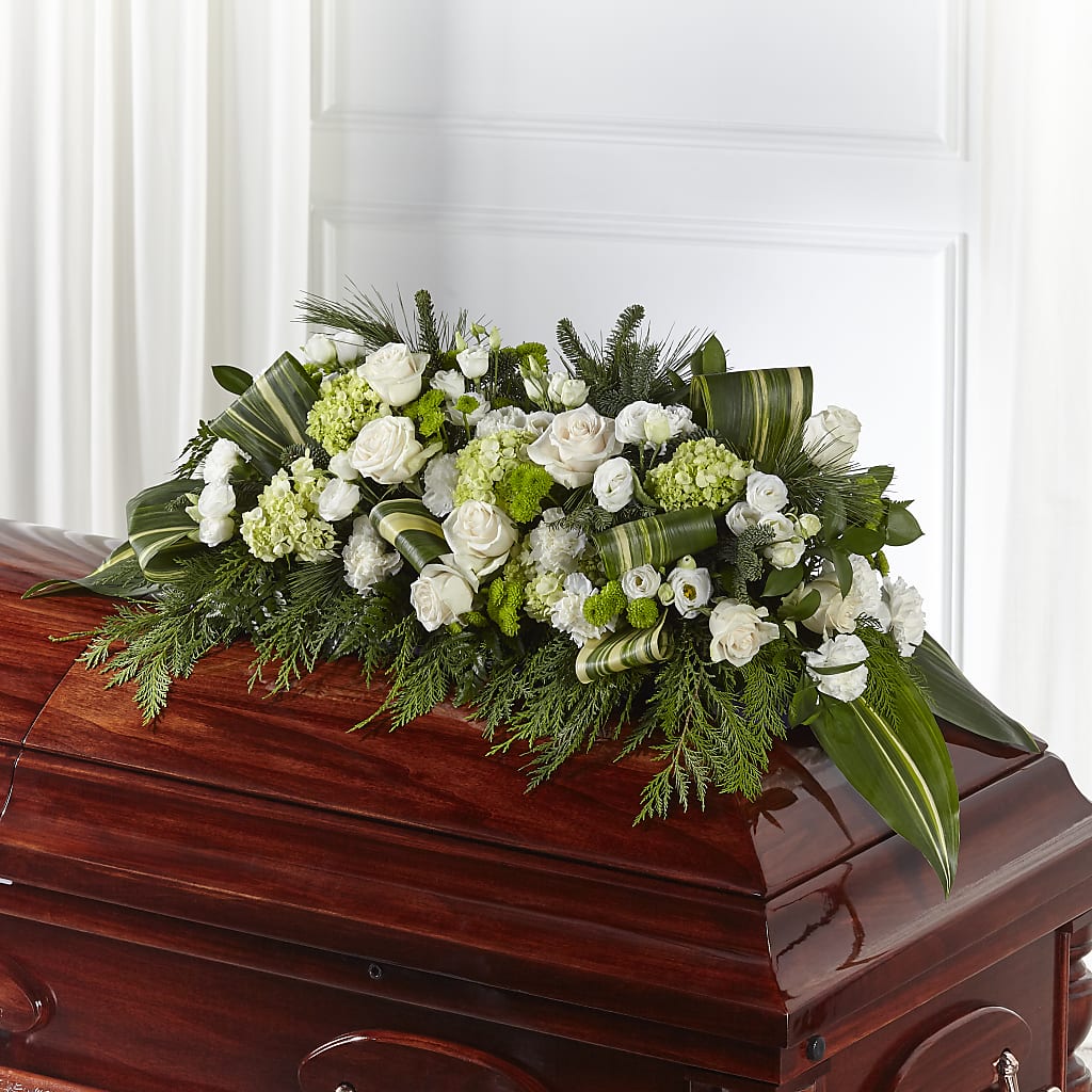 Spray funéraire en forme de geste d'espoir