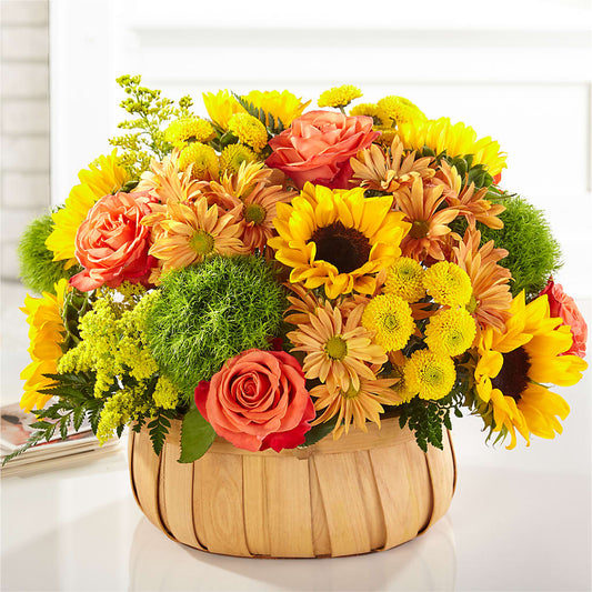Harvest Sunflower Basket –  Raw Flowers, Kitchener ON