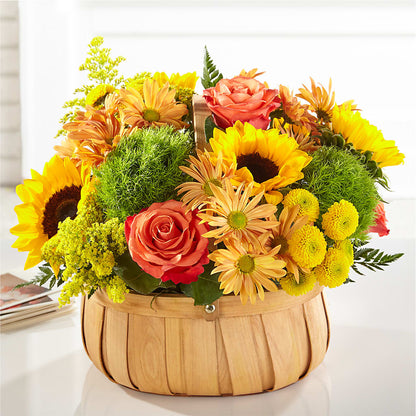 Harvest Sunflower Basket –  Raw Flowers, Kitchener ON