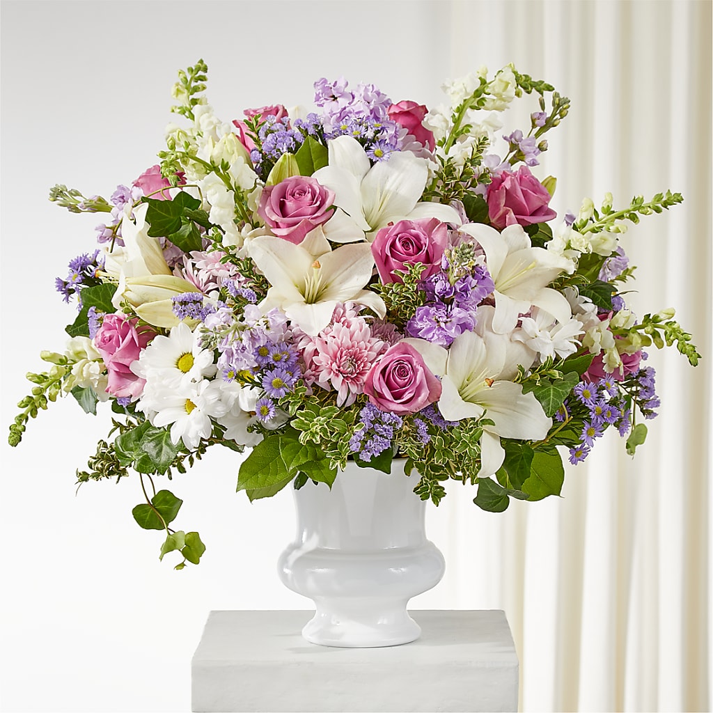 Arrangement d'urne funéraire remarquable