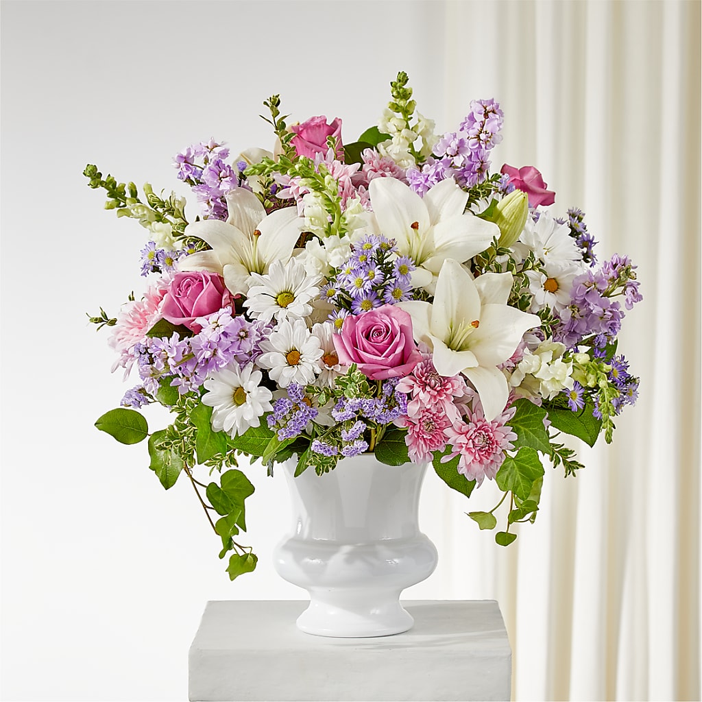 Arrangement d'urne funéraire remarquable