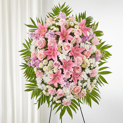 Spray debout offrant du réconfort