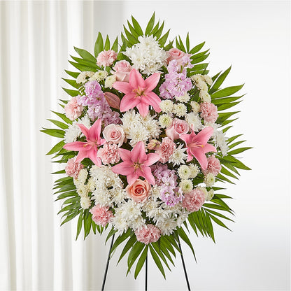 Spray debout offrant du réconfort