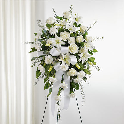 With Care Standing Spray –  Raw Flowers, Kitchener ON