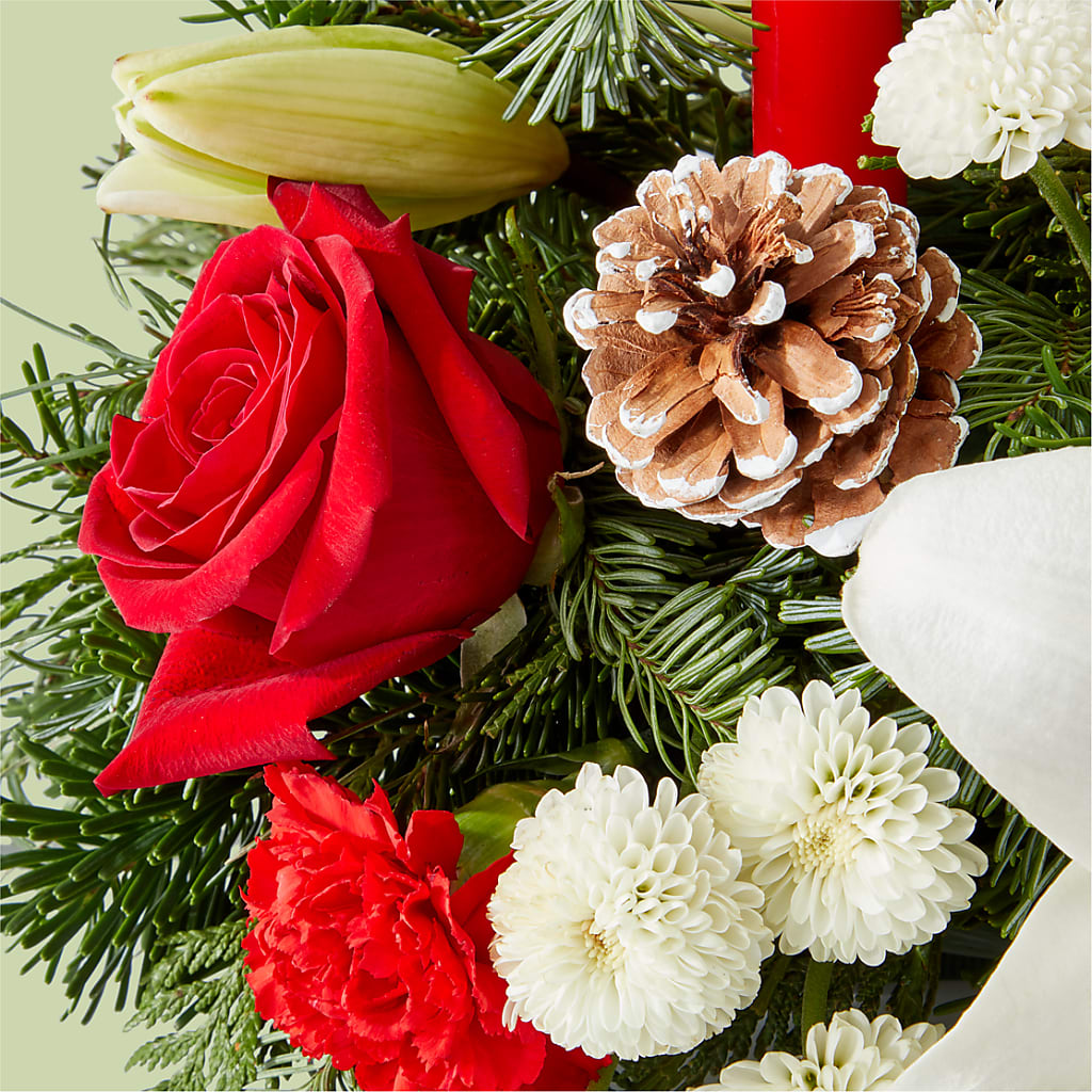 Seasonal Festivities Centerpiece –  Raw Flowers, Kitchener ON