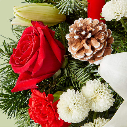 Seasonal Festivities Centerpiece –  Raw Flowers, Kitchener ON